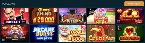 Gry dostępne w Coldbet Gry dostępne w Coldbet
